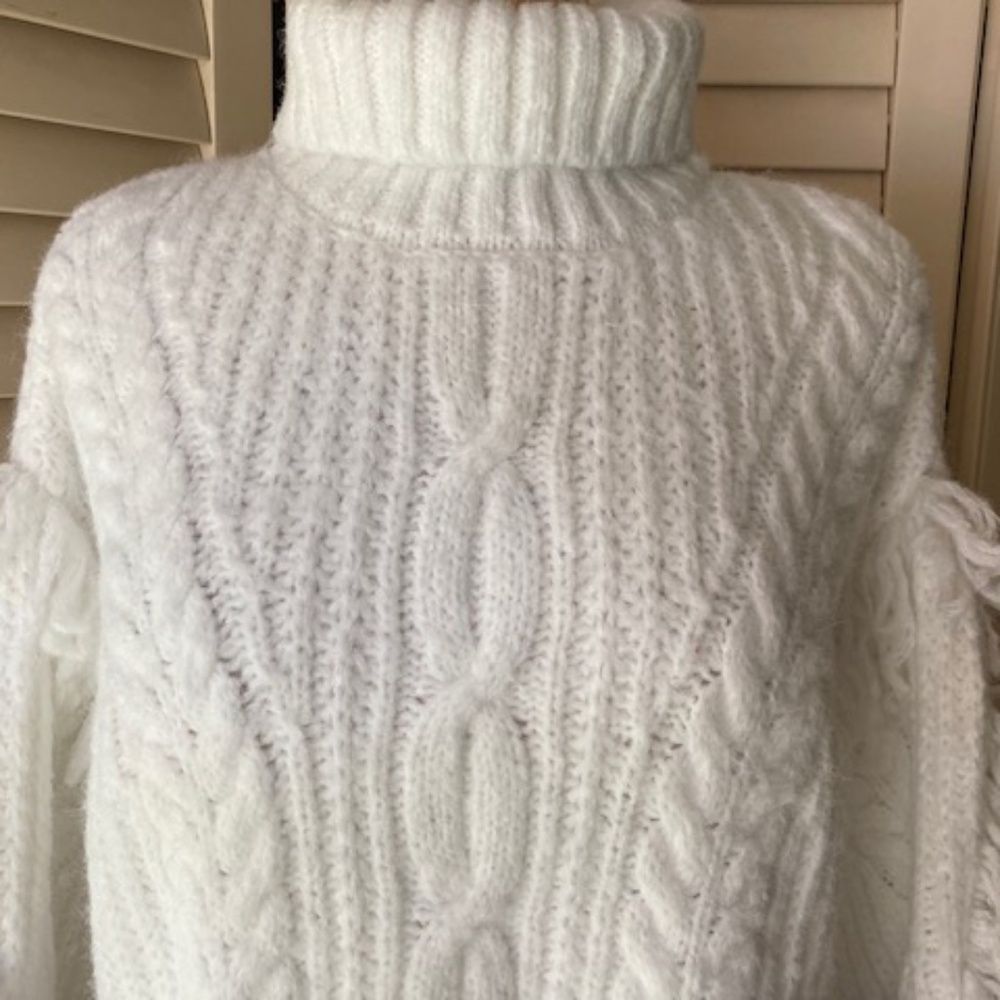 Cable Knit Turtleneck Sweater - image 2